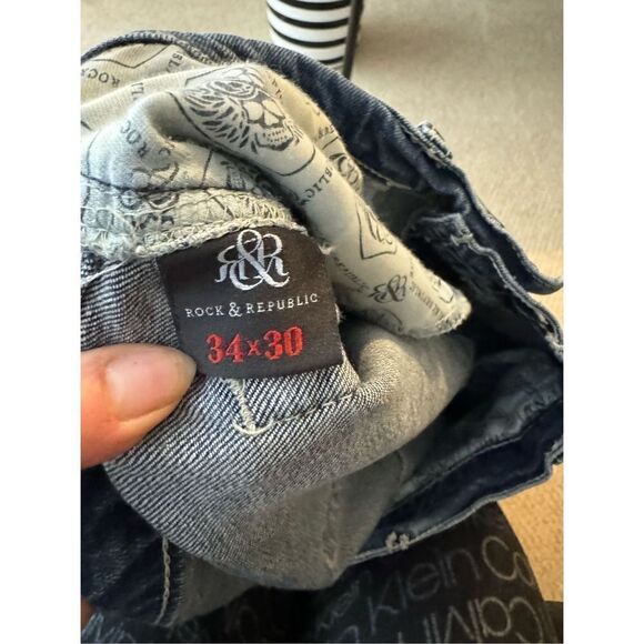 Rock & republic straight Neil jeans size 34X30 - Picture 6 of 7